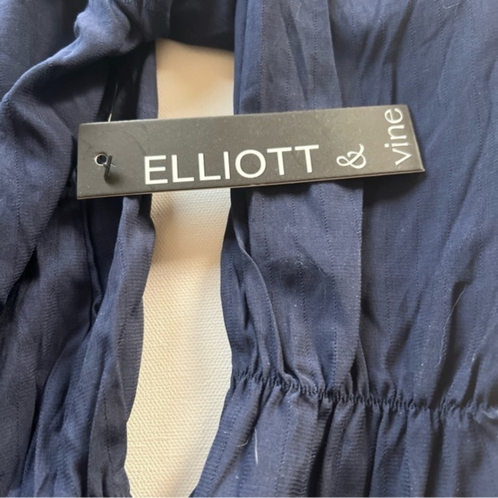 NWT Elliott & Vine Dress Women’s Navy Blue Chambray Size 2XL (A4) - Picture 3 of 7